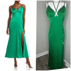 Aqua Vibrant Green Maxi Dress- PRELOVED/ xl